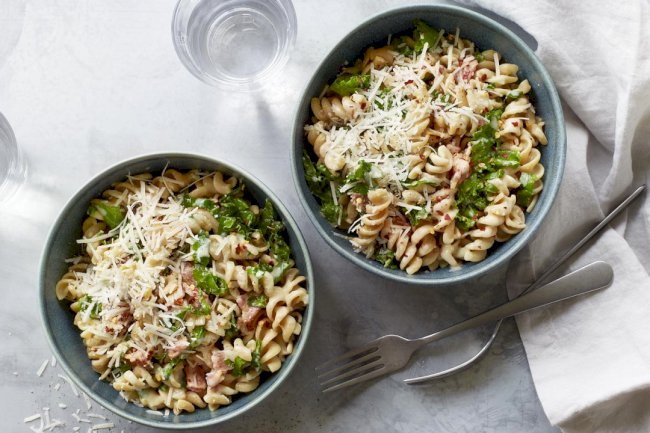 Slanina i kelj pasta - recept