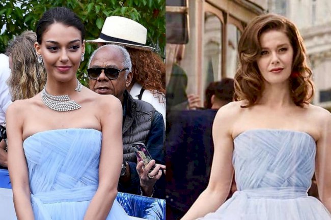 Burcu Biricik i Dilan Cicek Deniz - lepotice u plavim haljinama! (FOTO)